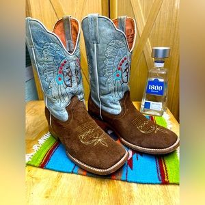 Suede Cowboy Boot 12.5